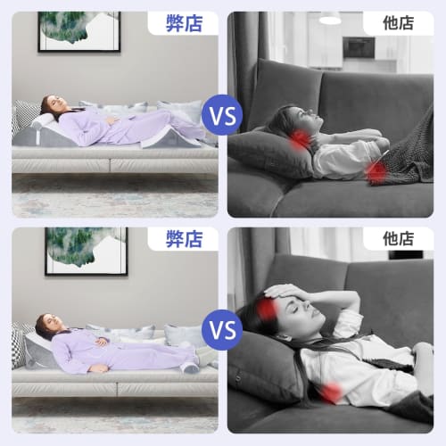 INFANZIA Triangular Cushion, Set of 3, Adjustable Height, Inclined Pillow, Leg Pillow, Side Sleeper, Foldable Lumbar Pillow, Large, High-Resilience We