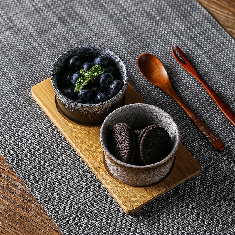 Japanische Keramik Puddingbecher Kleine Schalen Backen Dessert Snackteller Frühstück Gedämpfte Eierschale Retro Geschirr
