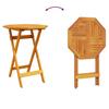 Folding Bistro Set 3 Pcs Brown Solid Acacia Wood