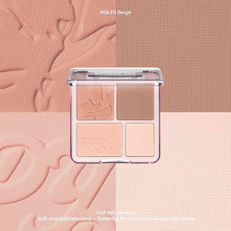 Judydoll - 4-Farben Rouge & Highlight Palette (5-6)