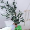 Handmade Artificial Olive Fruit Branch Elegant Fake Olive Tree  Outdoor Indoor