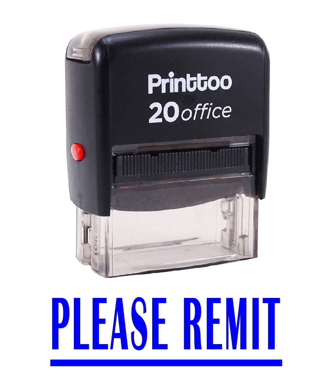 

Printtoo БУДЬ ЛАСКА ПЕРЕРАХУЙТЕ Самонабірний Гумовий Штамп Офісне Приладдя На Замовлення 14 mm x 38 mm (Approx) синій