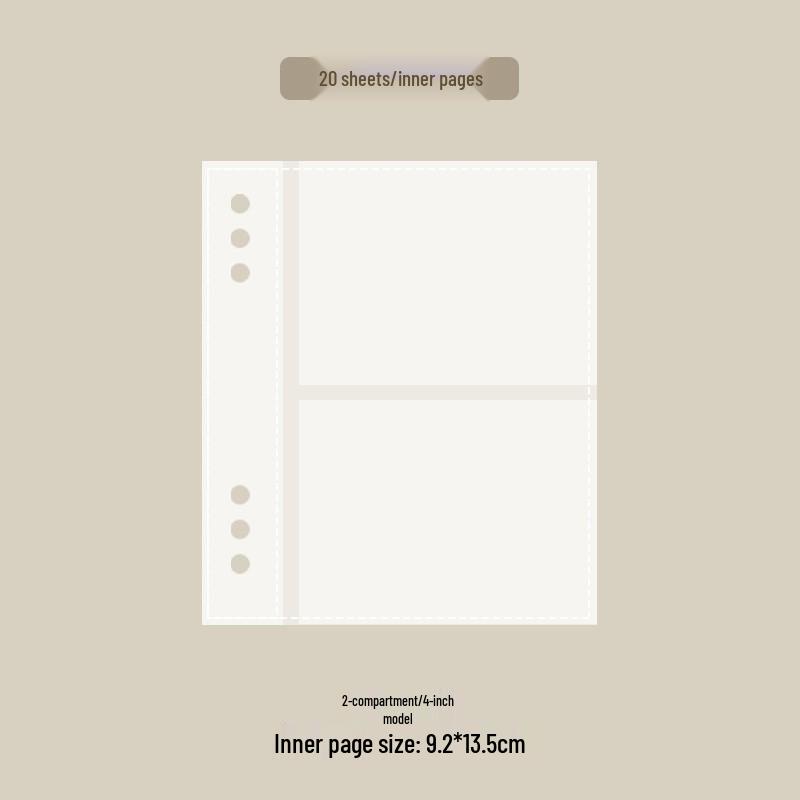 

Korean A5 4-Pocket Card Album with Magnetic Buckle - Ideal for DIY, Polaroids & Idol Collecting (INS Style)