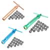 DIY Baking and Pottery Clay Extruder with 20 Pattern Molds, Stainless Steel Clay Shaping Tool