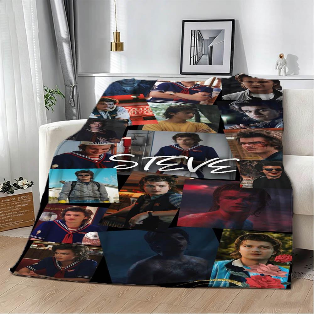 3D Joe K-Keery S-Steve Harrington Star Halloween Christmas Gifts Soft Flannel Blanket Throw Art For Home Decor Sofa Naps Picnic
