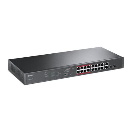 TP-Link 16-Port 10/100Mbps + 2-Port Gigabit Unmanaged PoE Switch