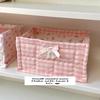 Handmade Quilted Square Storage Basket - Blogger-Inspired Style Desktop Organizer Box