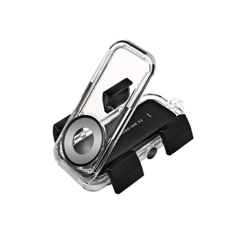 Insta360 ONE X2 Waterproof Housing Case Underwater Diving 40m Depth Protection Shell Transparent Black Lens Cover