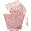 YOZATIA Vine Cupcake Wrappers, 60PCS Lace Cupcake Liners for Regular Sized Cupcake (Pink)