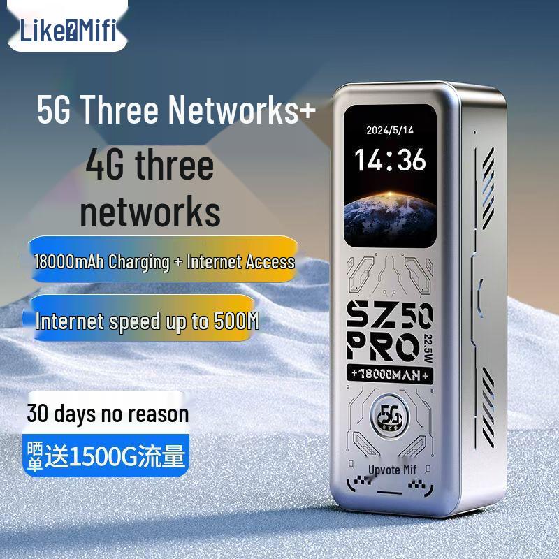 

5G Portable WiFi: Wireless Network, No SIM Required, Ideal for Travel, Office, and Outdoor Use Default Option