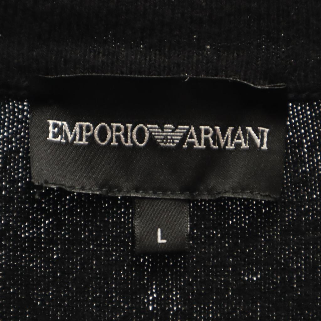Emporio Armani Knit jacket L black Men's Used