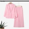 ZANZEA Women Cardigan Blazer and Pants Casual Two Piece Suit Sets