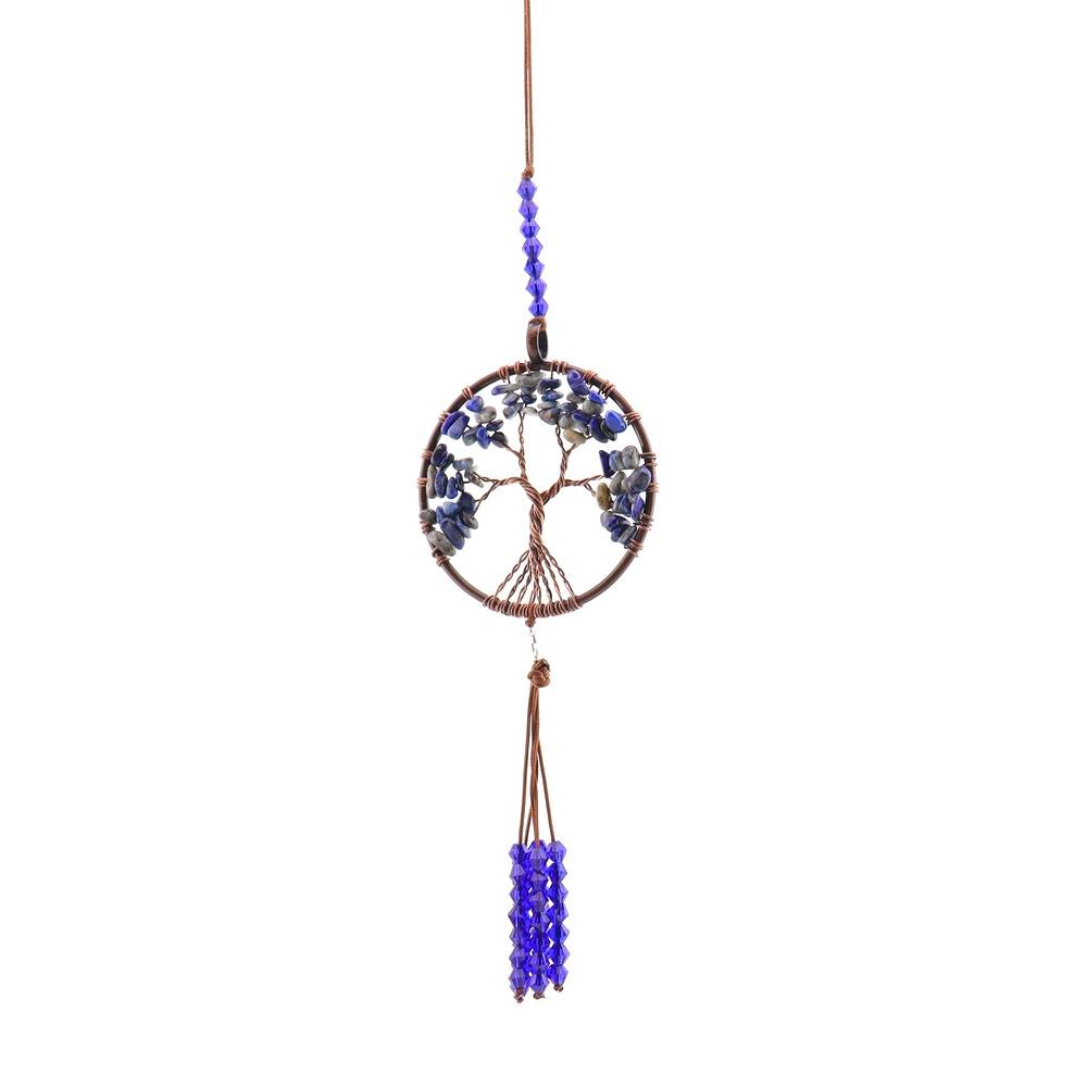 Car Pendant Natural Stone Fringed Pendant Sun Catcher Car Supplies Bag Pendant G85