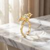 Sweet Bird Opening Ring Rhinestone Finger Ring Personality Magpie Bird Ring  Girls