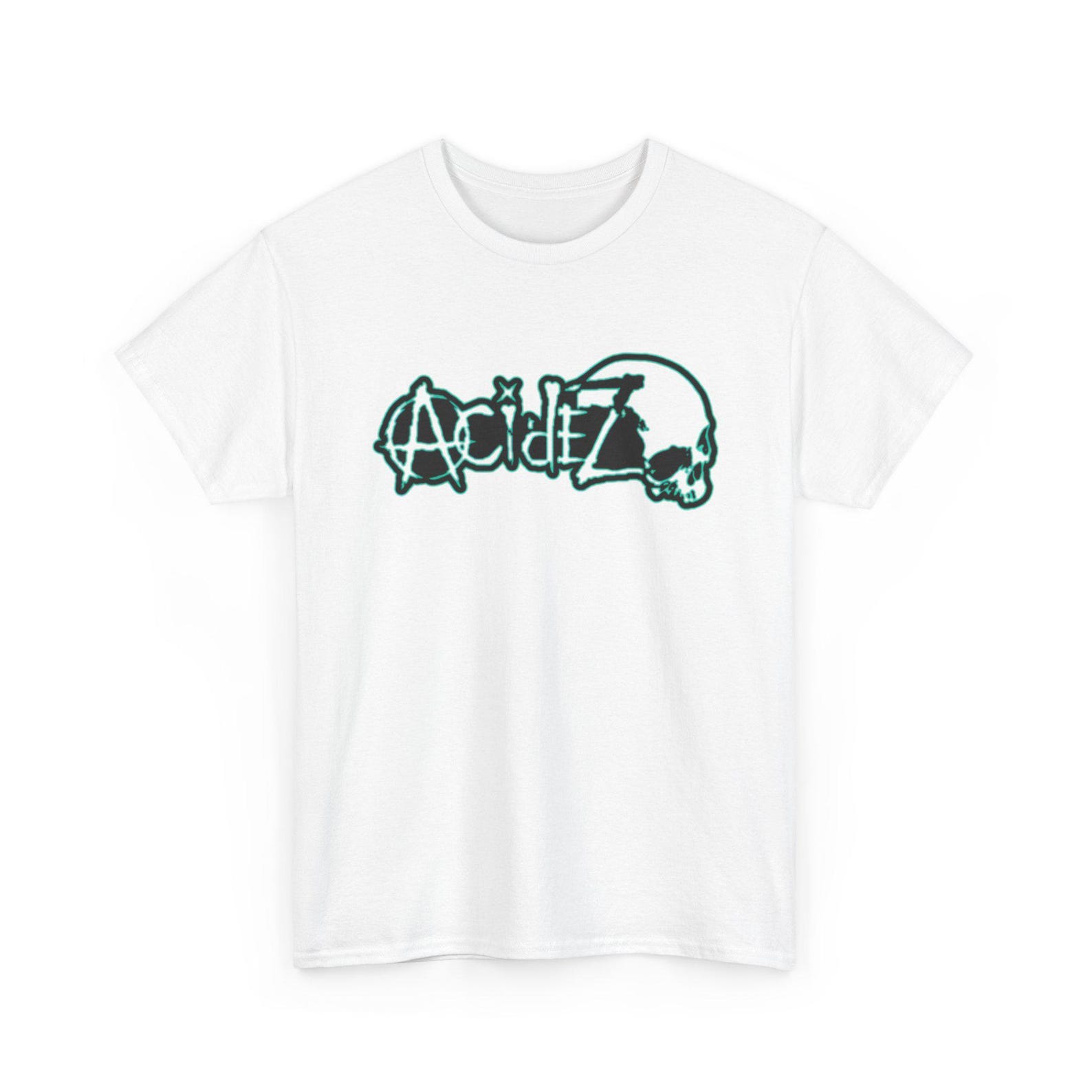 Anarchy Skull Graphic Tee | Punk Skull Streetwear Shirt, Grunge Rebel Art Print 4XL