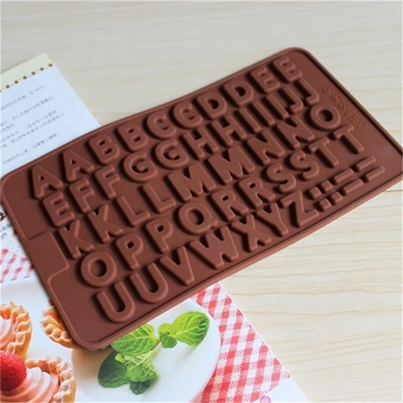 English Letters Number Silicone Mold Alphabet Fondant Cake Decorating Tools Chocolate Cupcake Mold K