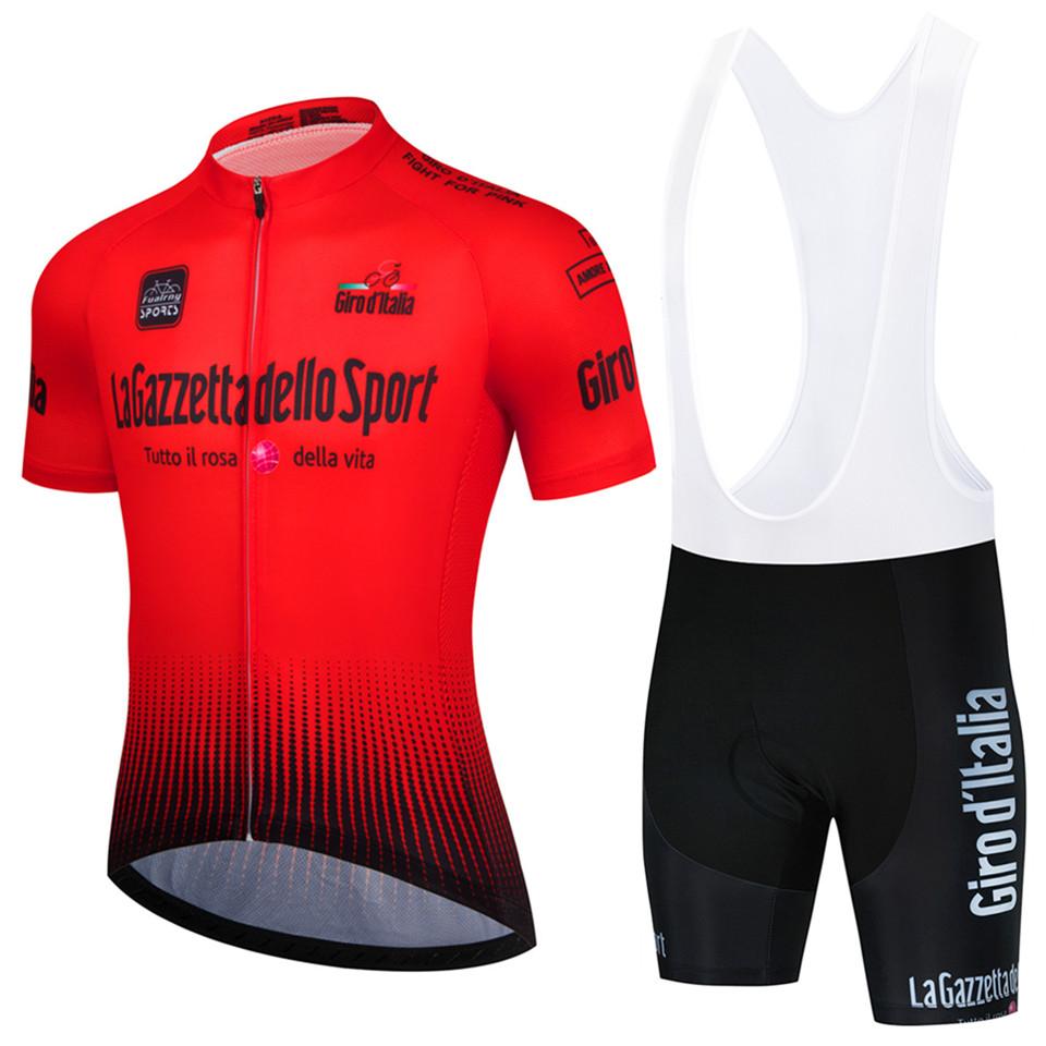 

2026 Tour Of Italy Summer Bicycle Clothes Cycling Jersey Set Road Bike Short Sleeve Cycling Clothing Men Mtb Jersey Set Sport Wear L