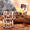Mini Aquarium Ornament Simulation Schatztruhe Box Antike Harz Fischtank Landschaft Fall Figuren Aquarium Dekoration