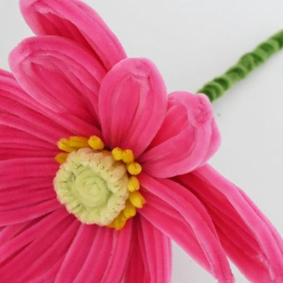 Fiori Artigianali con Scovolini Finiti Fiore di Loto Rosso Grande Artificiale Regalo per Donne Amante Anniversario Festa della Mamma Laurea Decorazione per la Casa