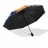1pc Cosmic Spiral Automatic Umbrella - Automatic Opening And Closing, Sturdy Iron Frame, Portable Folding Design Yy251018178