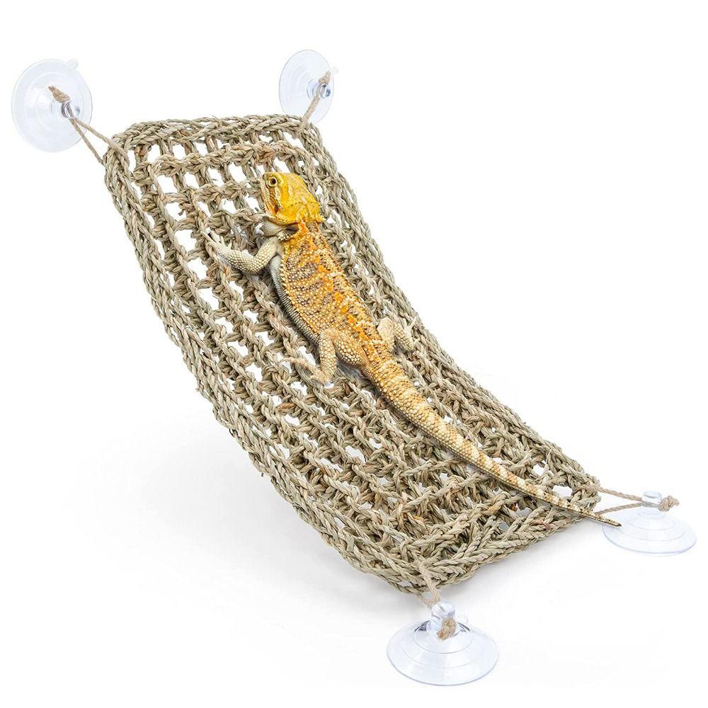 Practical 1PC with Suction Cups Flexible Soft Crabs House Reptile Hammock Geckos Mats Lizard Bed