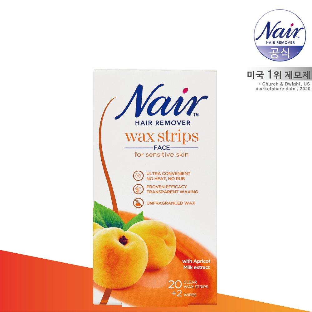NAIR Sensitive Voksstrips for Ansiktshår 20+2 Strips