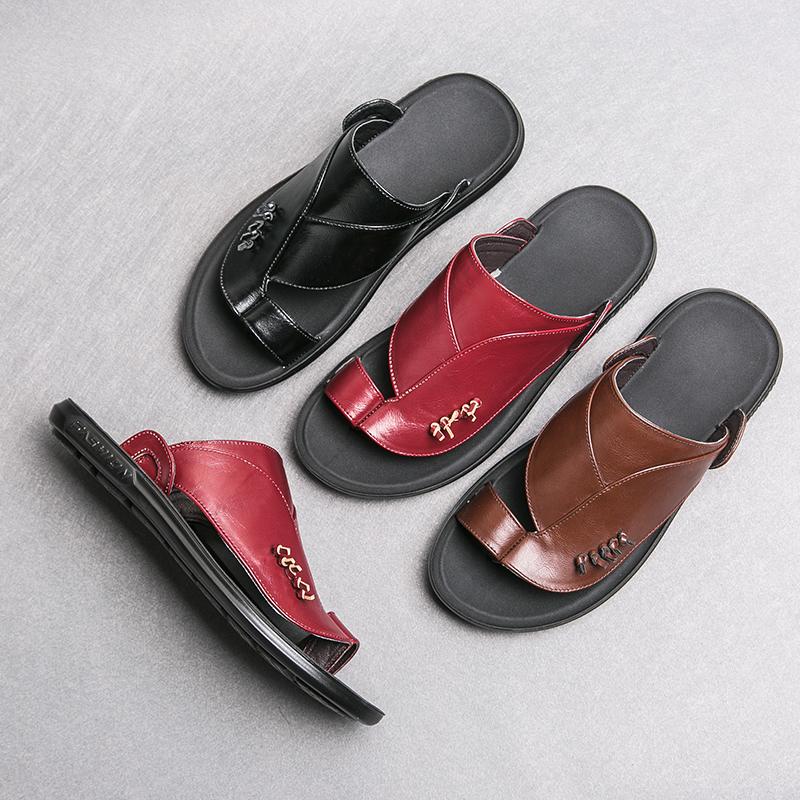 Men's Fashionable Flip Flops Beach Shoes Indoor Outdoor Commuting Casual Shoes Summer Sandals Travel Outdoor Flat Shoes New