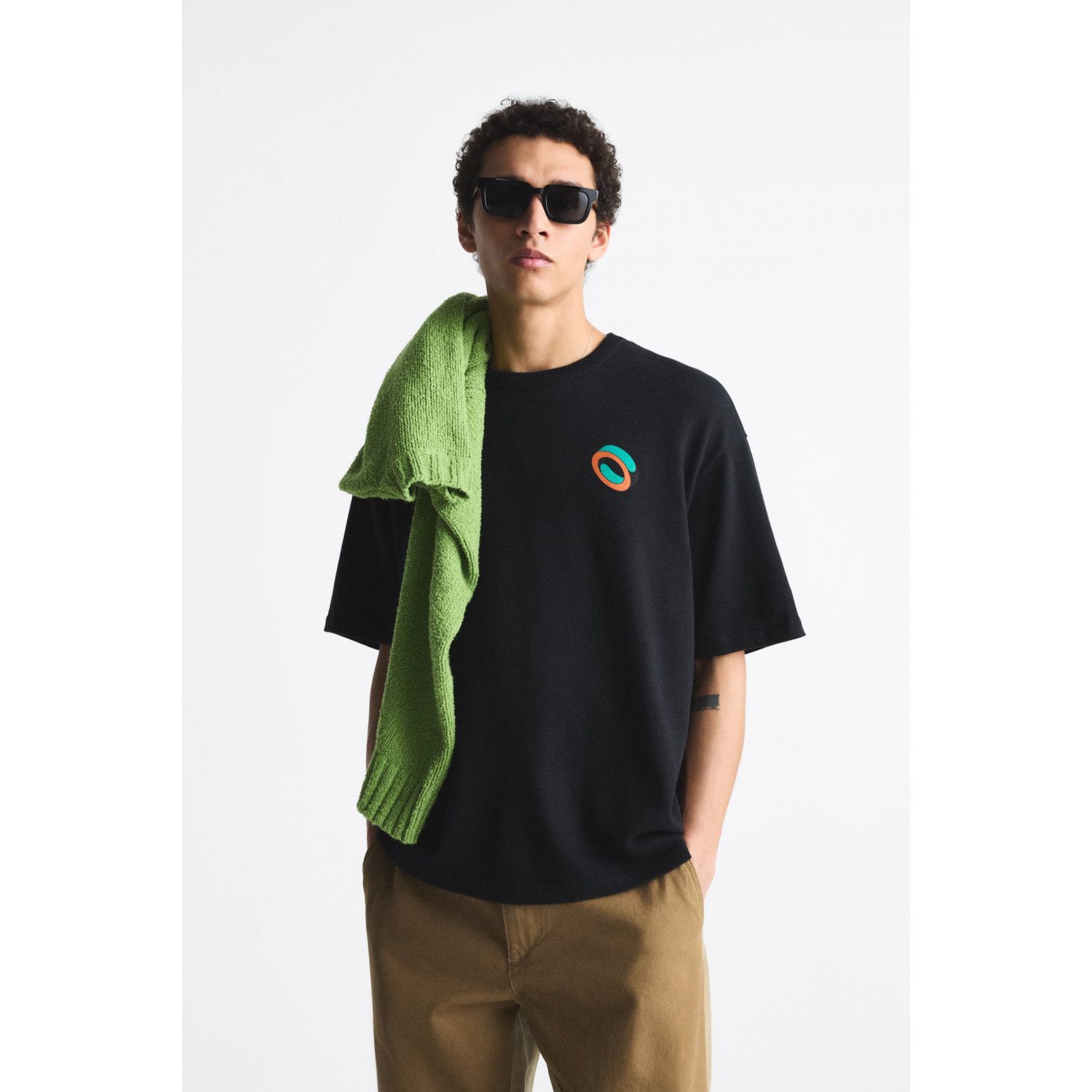 

ABSTRACT PRINT KNIT T-SHIRT