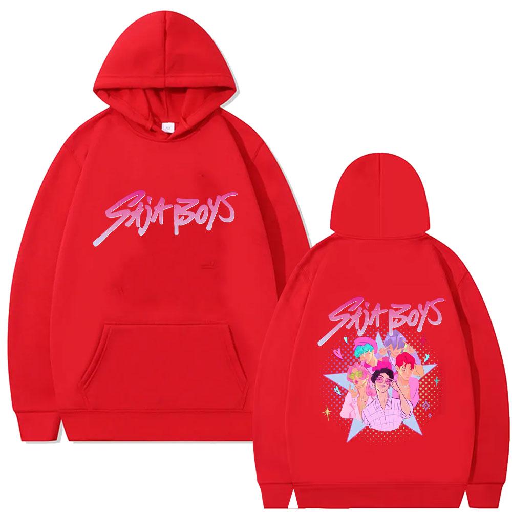 Film KPop Lovci démonů Saja Boys Grafická mikina s kapucí Pánská Dámská Korejský módní trend Streetwear Pánské Vintage pulovry s kapucí