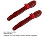 2Pcs Girl Hairpins Three-Dimensional Fruit Design Glossy Resin Texture Fix Broken Hair Slender