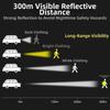6Pcs Warning Reflective Bands Elastic Wrist  Ankle Straps Running Reflective Arm Bands  Construction