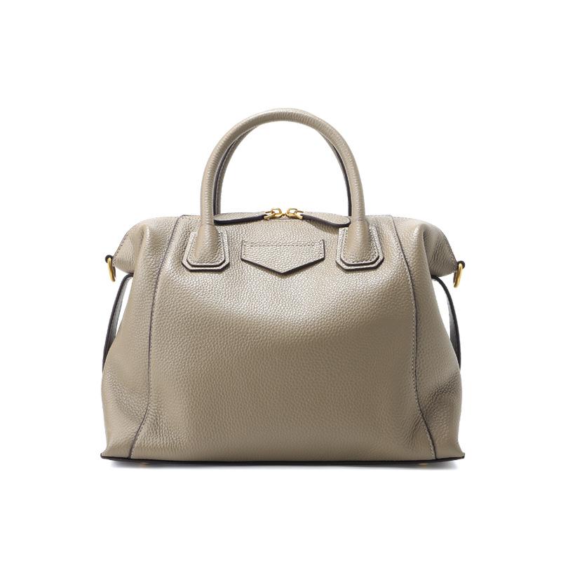 First Layer Cowhide Shoulder Bag Women's Fashion Large-capacity Commuter Portable Boston Bag Light Luxury Leather Messenger Pillow Bag