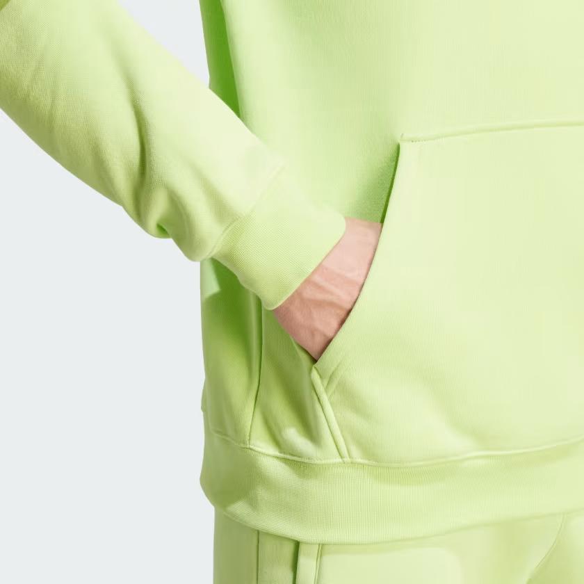 Adidas Trefoil Essentials Hoodie Pulse Lime Men Streetwear IM4533