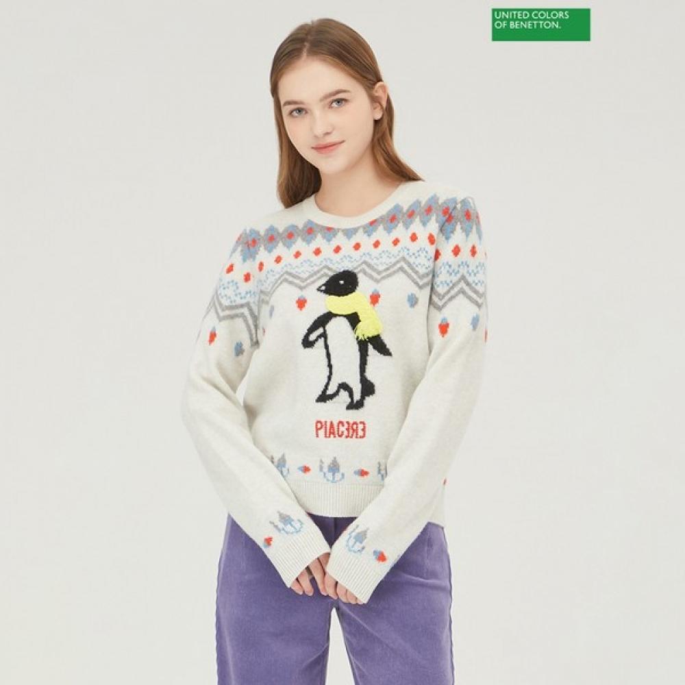 

Benetton Benetton Пингвин Шаль Вязаная Bakpb4461 Lg light gray/OS