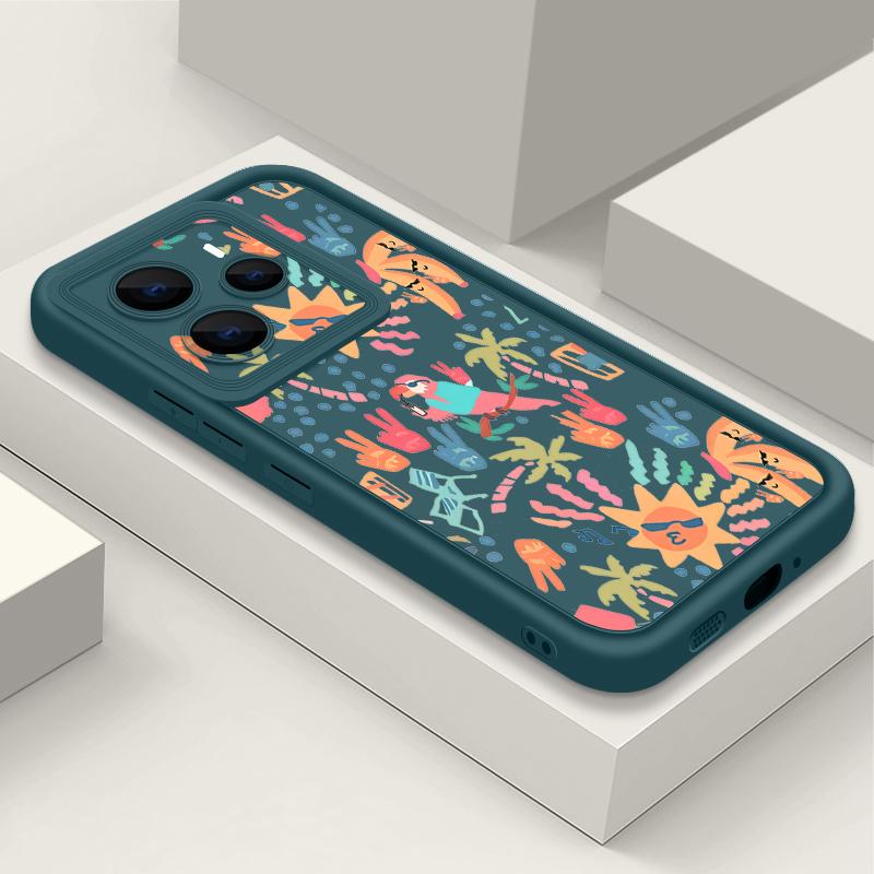 Colorful Cartoon Pattern Case For Xiaomi Redmi Note 14 13 Pro 5G 4G 12 11 Funda Xiaomi 14T 13T 11T Pro Shockproof Bumper Silicone Cover
