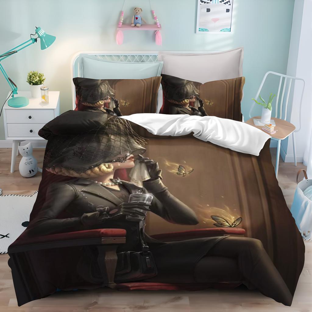 Modern Print Fifth Personality Duvet Cover Set - Children's Bedroom Comforter Bedding 3 Piece Mattress Sets for Home