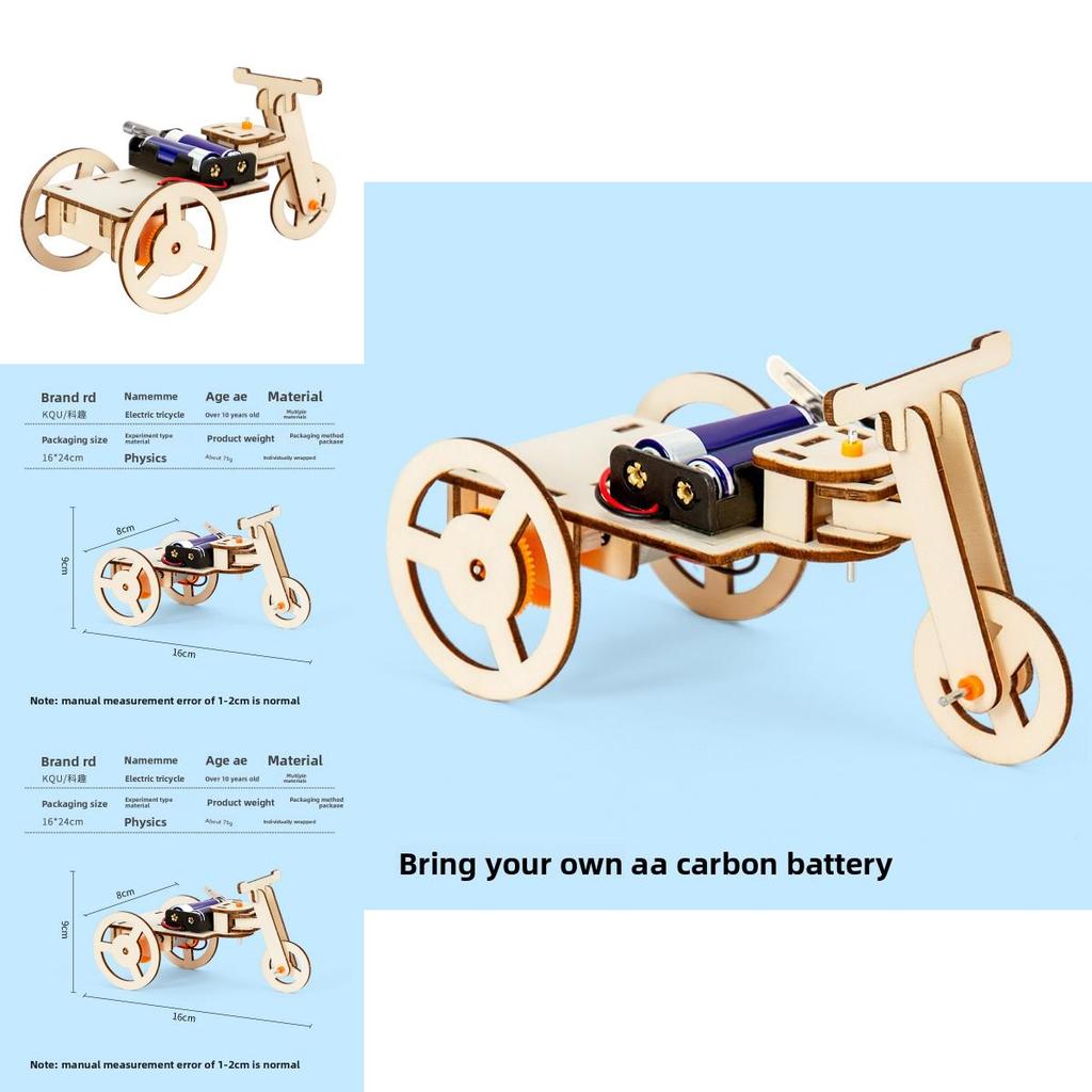 Stem Science Experiment Diy Electric Tricycle Model Kit For Kids Educational Handson Learning