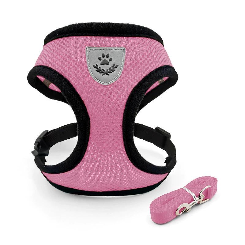 

Breathable Pet Harness & Leash for Small to Medium Dogs and Cats M