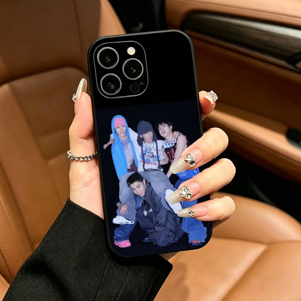LNGSHOT Hip-hop Phone Case For iPhone 17,16,15,14,13,12,11 Pro Max,16/15/14Plus,XS Soft Black Cover iPhone17
