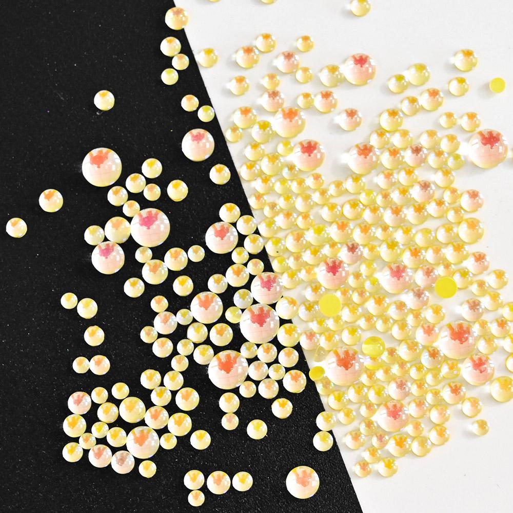 

300 шт. красочные бусины Русалка Фея с плоской поверхностью для дизайна ногтей Аврора Симфония Половина слезы драгоценные камни смешанного размера Фэнтезийные стеклянные бусины для ногтей ZD94