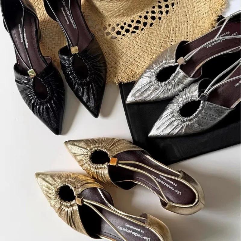 Fashion Summer Women Slip-on Flats Sandals Soft Comfortable Casual Shoes Women Luxury Outdoor Elegant Anti-slip Sandals Zapatos De Mujer