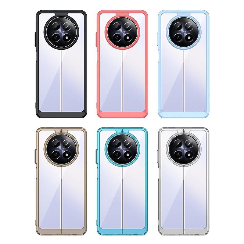 For Realme 12X Case Cover OPPO Realme 12X Capas New Protective Shockproof Phone Bumper Back Clear Transparent Fundas Realme 12X