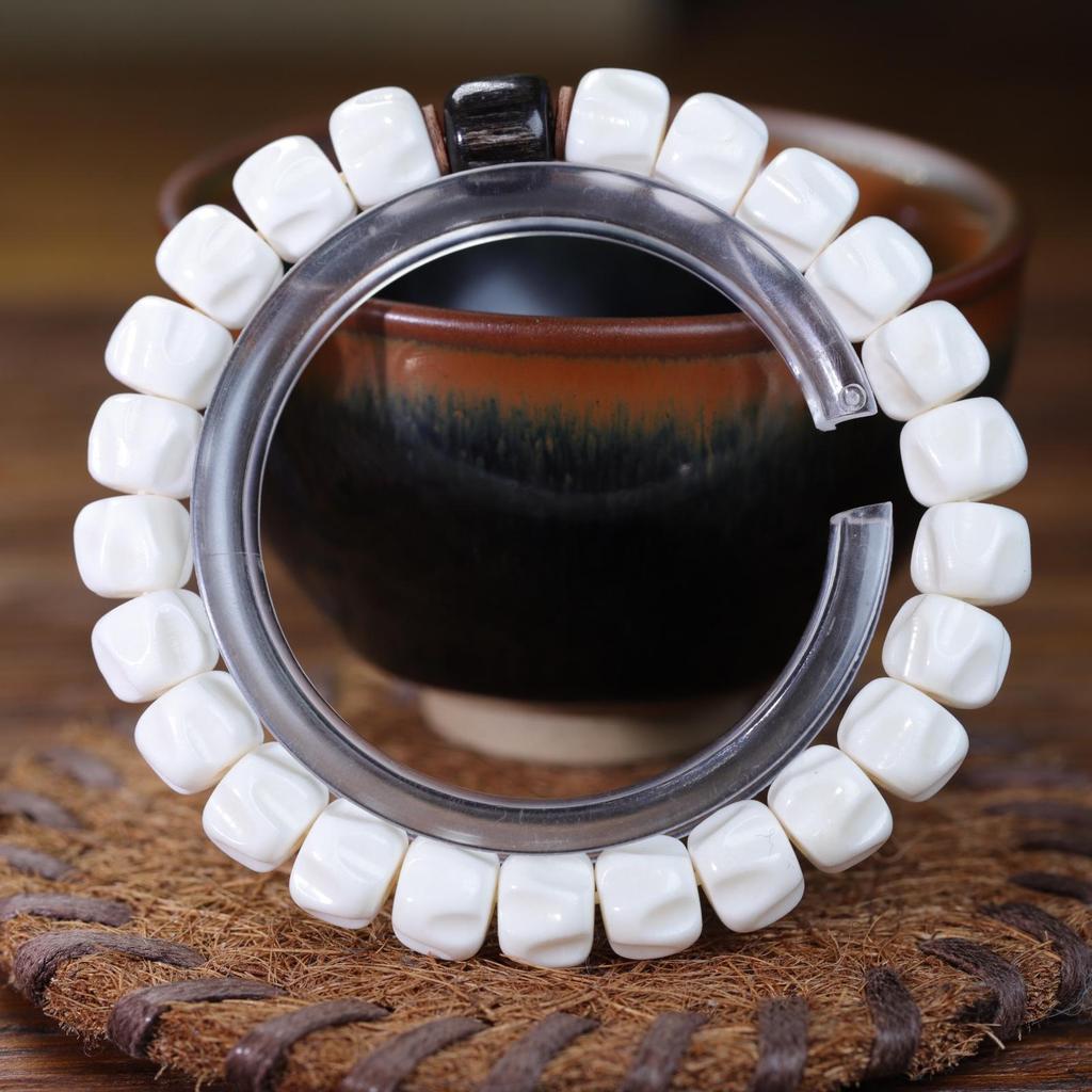 Authentic Antler Carving Wrap-Around Bracelet for Couples