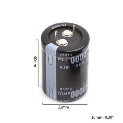 2pcs 10000uF 35V Radial Aluminium Electrolytic Capacitors 25x40mm