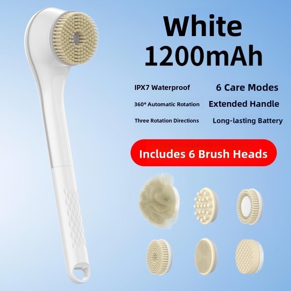 Rechargeable Back Scrub Waterproof Electric Shower Brush Electric Bath Brush  Skin Cleanser