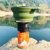 Foldable Portable Camping Cook Pot Saving Space Collapsible Cooker Pot Heat Resistant for Outdoor Fishing for Hiking Backpacking