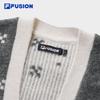 FILA FUSION Couple Woven V-Neck Cardigan