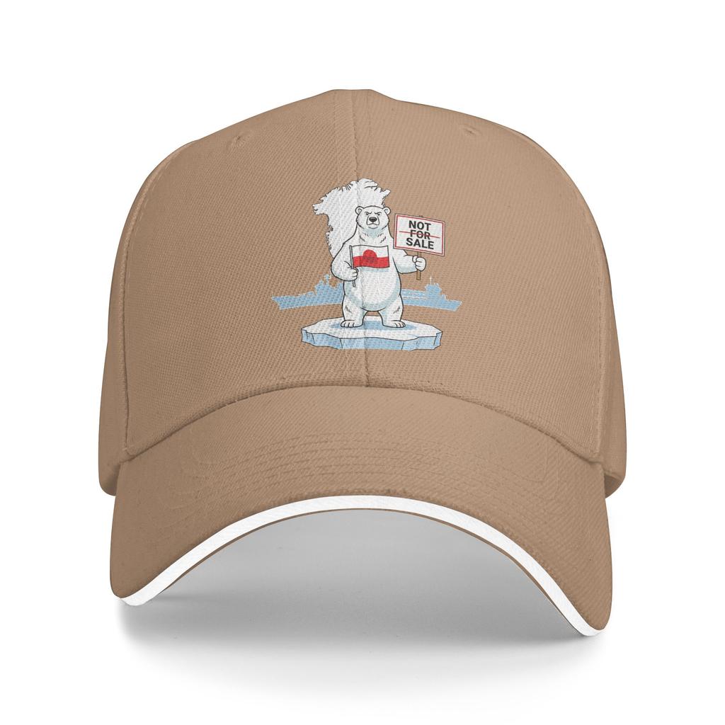 Summer Greenland Is Not For Sale Polar Bear Greenland Flag Baseball Cap Outdoor Gym Sun Trucker Hat Women Men Baseball Caps