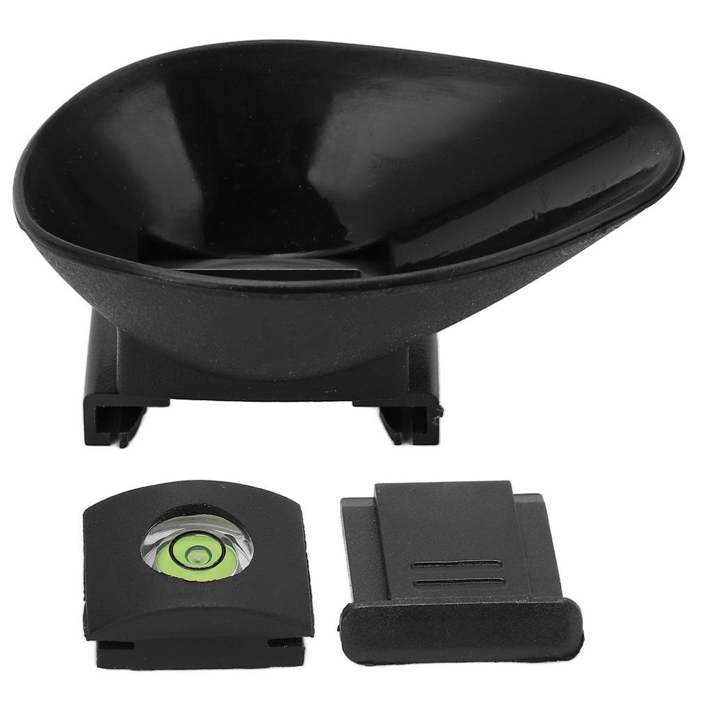 Kamera Sucher Augenmuschel Blende 22mm Oval Wasserwaage Blitzschuh Abdeckung Set für D300 D200 D90 D80 D7000 D7100 D5200 D510