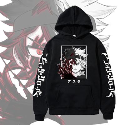 Men's Clothing Anime Black Clover Hoodie Autumn Winter Casual Harajuku Autumn Winter Long Sleeve Fleece Pullover Sweatshirts